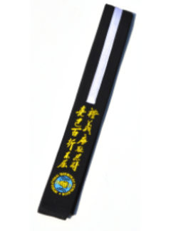 Junior ITF Taekwon-Do Zwarte band borduren (prijs per zijden)