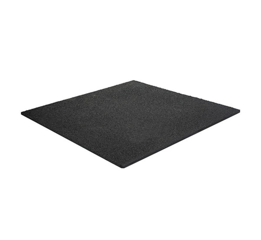 Rubber fitness tegel Standard Black  100x100 - Gratis verzonden