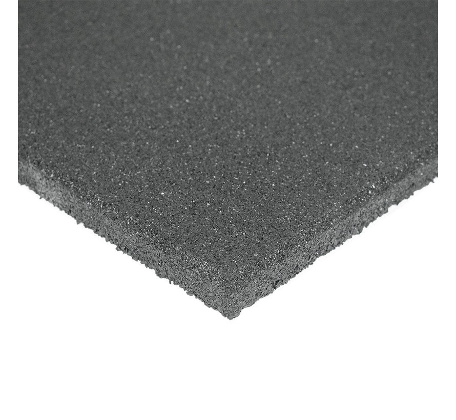 Rubber fitness tegel Standard Grijs 100x100 - Gratis verzonden