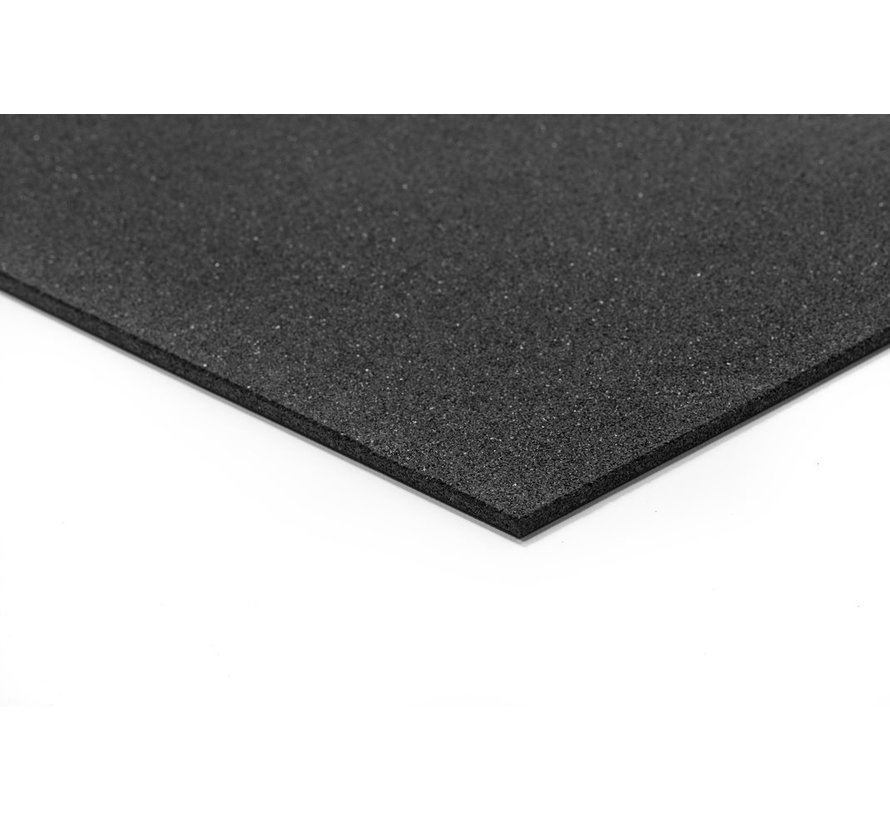 Rubber fitness tegel Standard Black  100x100 - Gratis verzonden