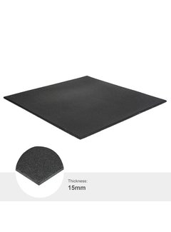 Best Fightshop Rubber fitness tegel Standard Black  100x100 - Gratis verzonden