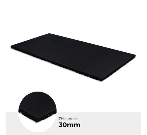 Best Fightshop Rubber fitness tegel Connect pure black - Gratis verzonden