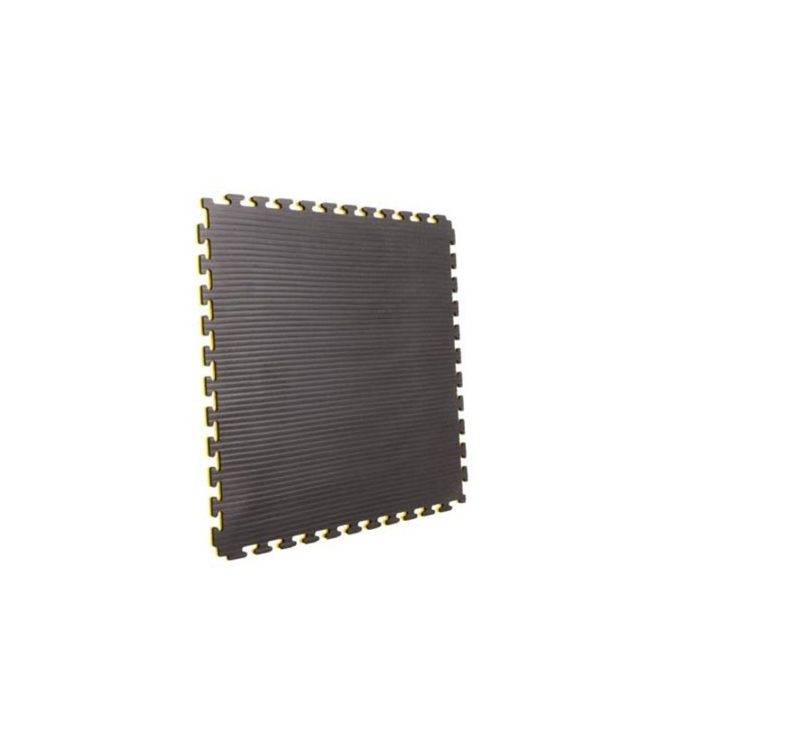 Zwart gele Puzzelmatten 2cm