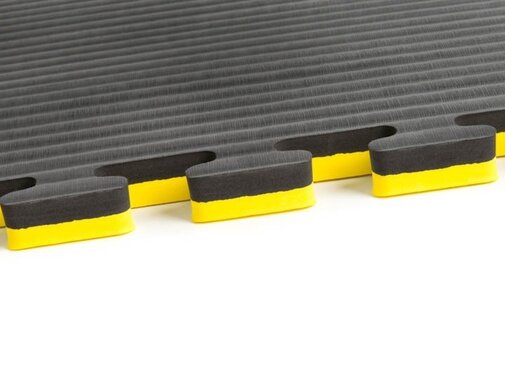 M- Zwart gele Puzzelmatten 2cm
