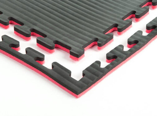M- Rood zwarte Puzzelmatten 2cm- Gratis verzonden