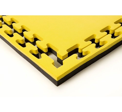 M- 4 Cm Puzzelmatten Zwart Geel