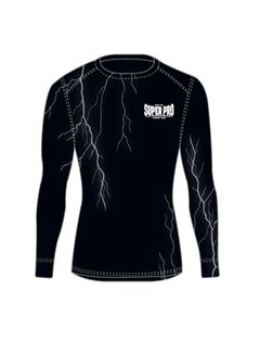 Super Pro Compression Shirt  Thunder Zwart/Grijs - XS - OP=OP