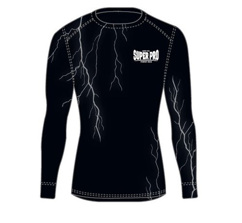 Super Pro Compression Shirt  Thunder Zwart/Grijs - XS - OP=OP