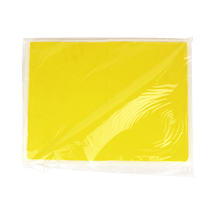 1 Cm Breekplank kind geel met foam - eenvoudig - XS