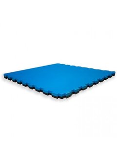 Sportief Puzzelmat 100 x 100 x 4 cm Zwart/blauw- Gratis verzonden