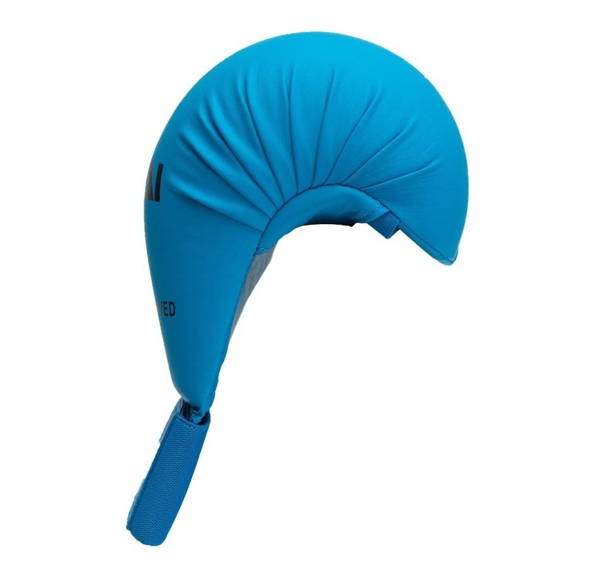 WKF karate handbeschermer zonder duim - blauw