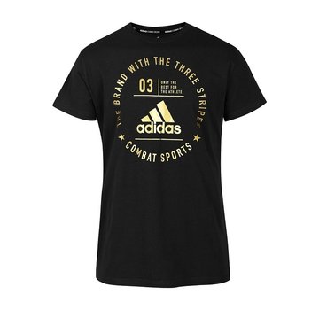 Adidas T-Shirt Combat Sports Zwart/Goud