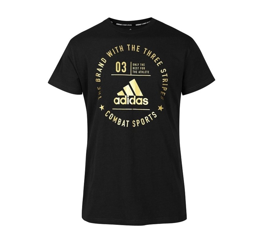 T-Shirt Combat Sports Zwart/Goud