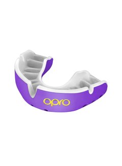 Opro Gebitsbeschermer Self-Fit Gold-Edition V2 Paars/Wit Junior