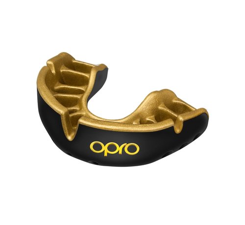 Opro Gebitsbeschermer Self-Fit Gold-Edition V2 Zwart/Goud Junior
