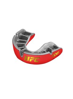 UFC OPRO x UFC Gebitsbeschermer Self-Fit Gold-Edition V2 Rood/Zilver Junior