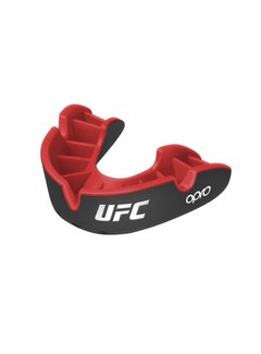 UFC OPRO x UFC Gebitsbeschermer Silver-Edition V2 Zwart/Rood Junior