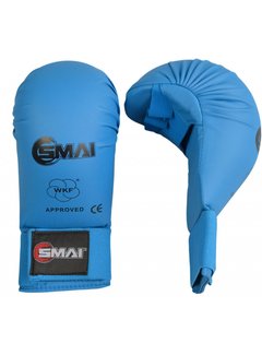 SMAI WKF karate handbeschermer Blauw Maat XL