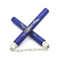 Blauwe Foam Nunchaku met ketting