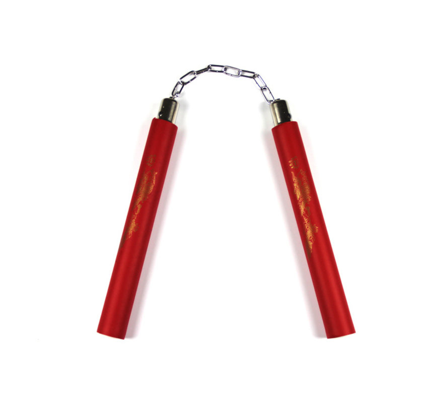 Rode Foam Nunchaku met ketting