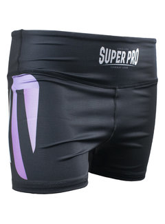 Super Pro Short Tight Dames No Mercy Wit/Paars/Zilver
