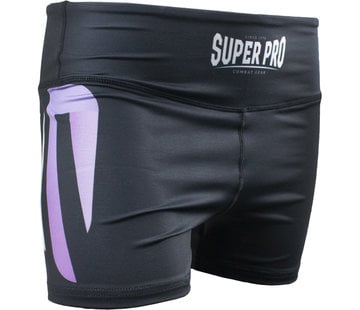 Super Pro Short Tight Dames No Mercy Wit/Paars/Zilver