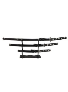 Fuji Mae 3 delige Katana Set. zwart