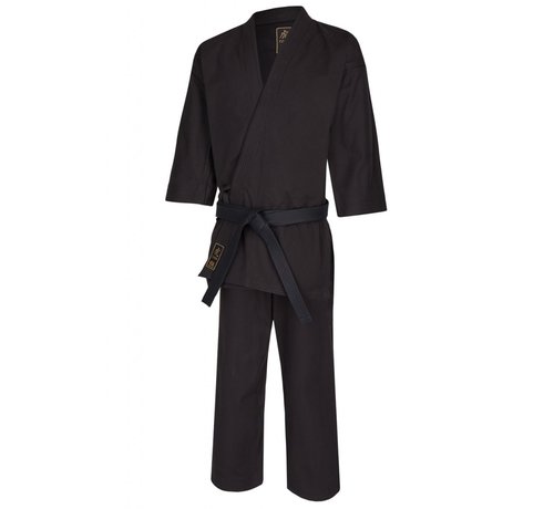 Phoenix TORA zwart karate pak, 14oz wit Canvas