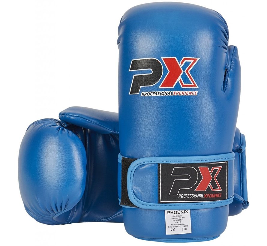 PX Pointfighting open handbeschermers blauw