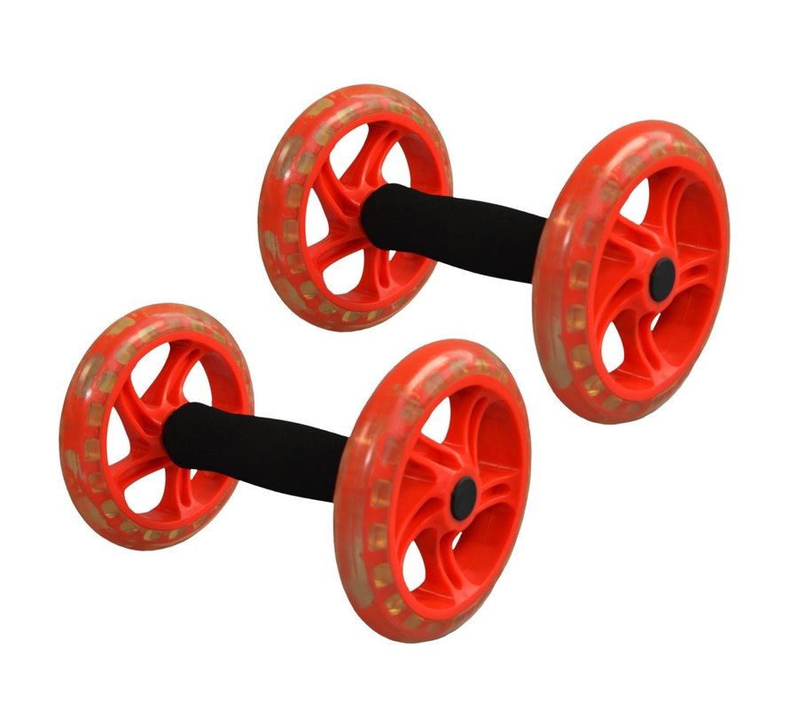 Set van 2 buikspieren wielen