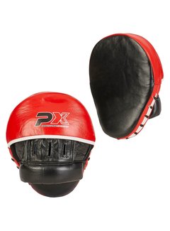 Phoenix Boxing Pads per paar, zwart-rood-wit, gebogen