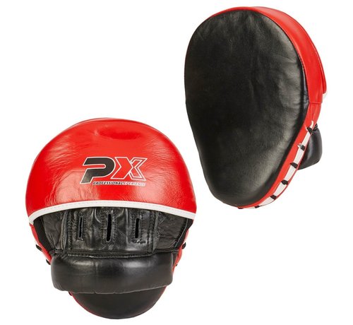 Phoenix Boxing Pads per paar, zwart-rood-wit, gebogen