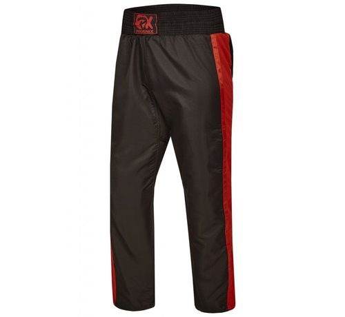 Phoenix PX Kick Boxing  broek"Dynamic" zwart-rood