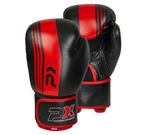 Phoenix PX bokshandschoenen , zwart-rood, lederen,