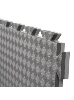E- Zwart grijze Puzzelmatten 2cm - met staffelkorting