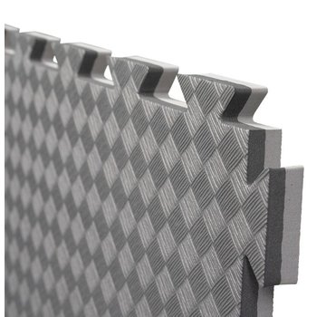 E- Zwart grijze Puzzelmatten 2cm - met staffelkorting