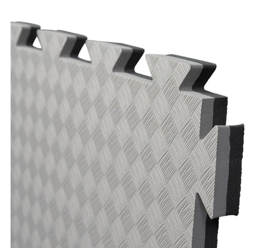 Zwart grijze Puzzelmatten 2cm - met staffelkorting