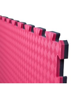 E- Rood zwarte puzzelmatten 2 Cm - met staffelkorting