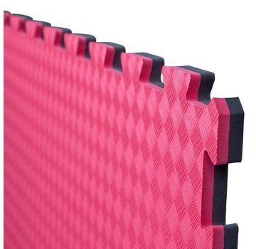 E- Rood zwarte puzzelmatten 2 Cm - met staffelkorting