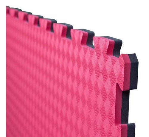 E- Rood zwarte puzzelmatten 4 Cm - met staffelkorting