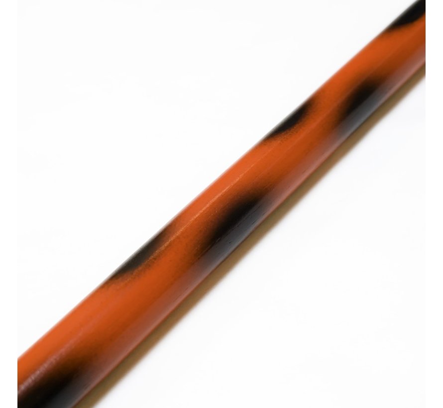 Kali / escrima stok rood met zwarte stip 66 cm