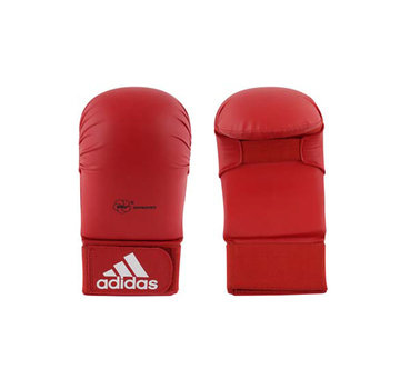 Adidas adidas WKF Karatehandschoen Zonder Duim Rood