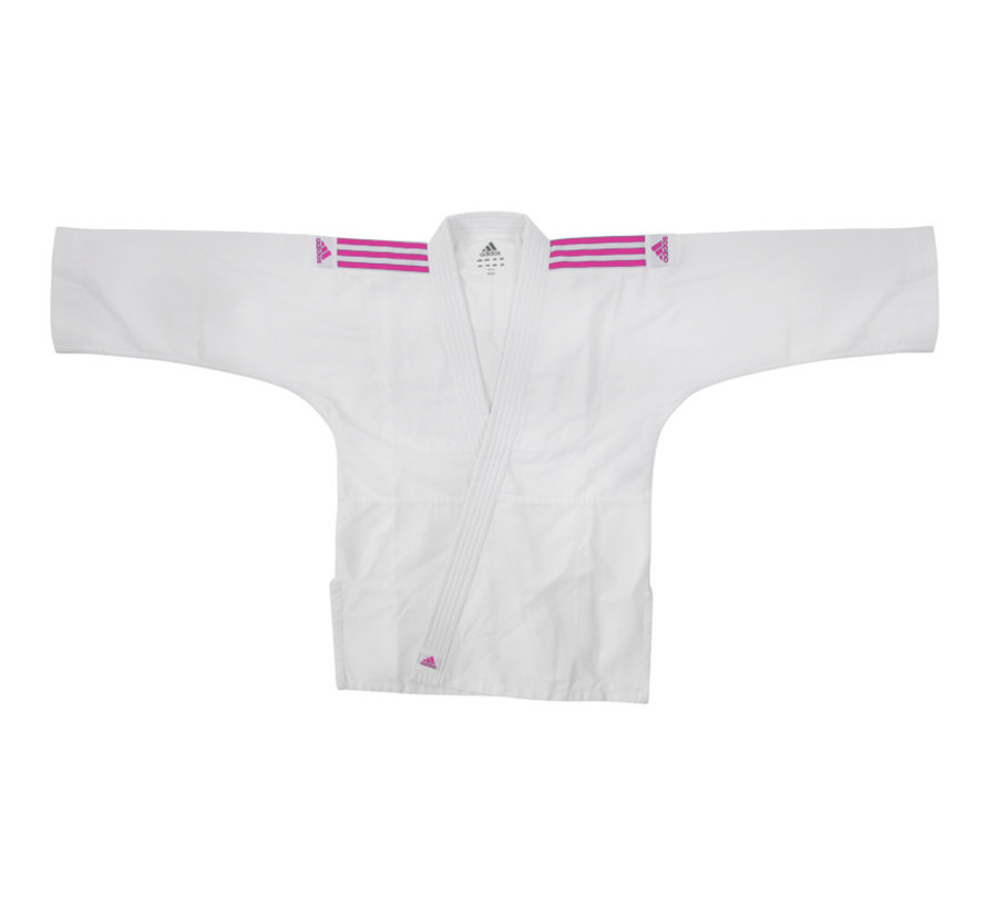 adidas Judopak J200 Evolution Wit/Roze