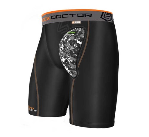 Shock Doctor Shock Doctor AirCore Compression Short met Kruisbescherming Zwart