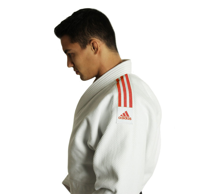 Adidas Judopak J650 Contest Wit/Rood