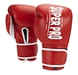 Super Pro Combat Gear Winner Wedstrijdbokshandschoenen Klittenband  Rood/Wit