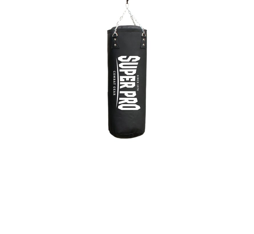 Super Pro Combat Gear Pro Luxury Bokszak PU Vertical Logo Zwart