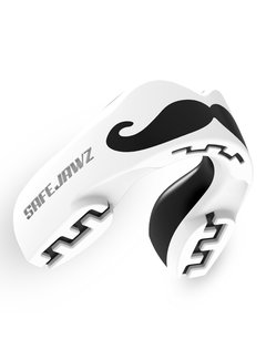 safe jawz Safejawz Gebitsbeschermer Extro-Series Moustache Wit/Zwart Senior