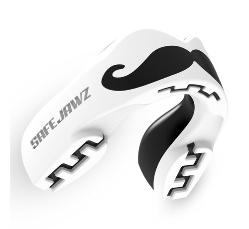 safe jawz Safejawz Gebitsbeschermer Extro-Series Moustache Wit/Zwart Senior