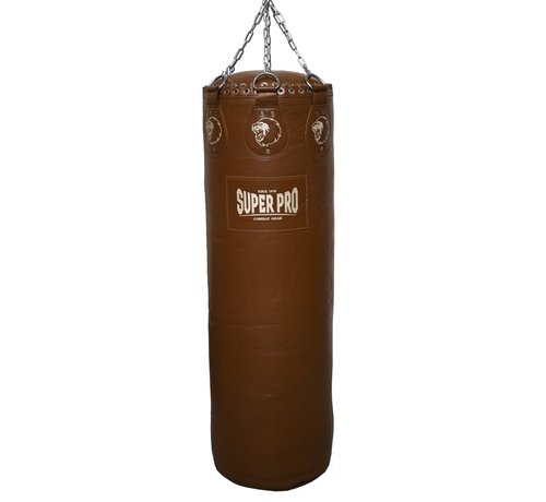 Super Pro Super Pro Lederen Punch Bag Gigantor bokszak Classic Bruin L138xB42 cm